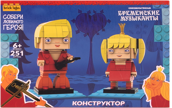 Изображение Конструктор с 6 лет AB-1113 Бриклабс русские сказки трубадур и принцесса Бриклабс к/у, 1 шт