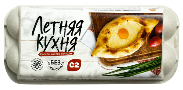 Изображение Яйцо куриное С2 Летняя Кухня столовое вторая категория Лабинский ППЗ к/у, 10 шт