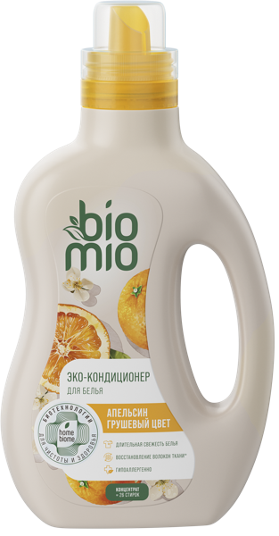 Изображение Кондиционер для белья Биомио БИО софт апельсин-груша конц Капелла ООО п/у, 800 мл