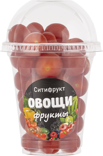 Изображение Овощ  томат черри красный Ситифрукт стакан, 250 г