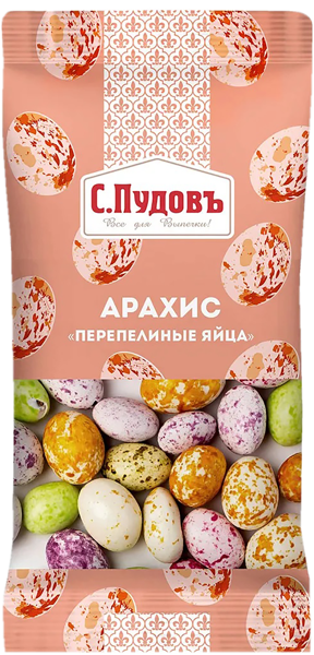 Изображение Декор кондитерский С.Пудовъ перепелиные яйца Хлебзернопродукт м/у, 50 г