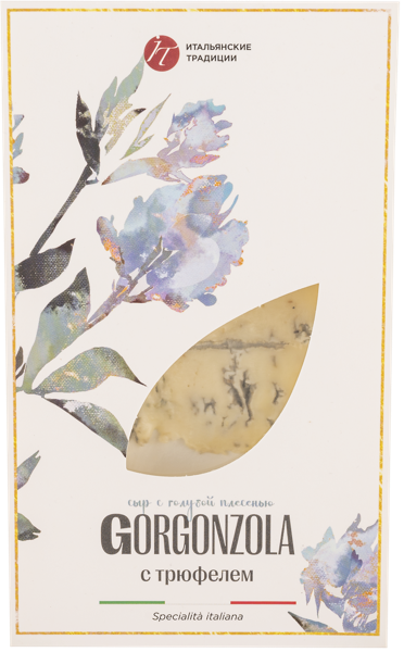 Изображение Сыр 50% с голубой плесенью Итальянские традиции горгонзола с трюфелем Итальянские традиции п/у, 160 