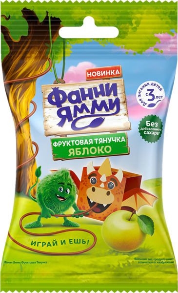 Изображение Фруктовые кусочки с 3 лет Фанни Ямми яблоко Прогресс м/у, 15 г