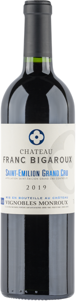 Изображение Вино красное сухое стиль №3 Мерло купаж Сент-Эмильон Шато Фран Бигару 2019 Шато Фран Бигару с/б, 0,7