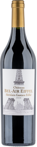 Изображение Вино красное сухое стиль №3 Каб Фран купаж Грав де Вейр Шато Бель-Эр Эйфель 2020 Шато Бель-Эр с/б, 0