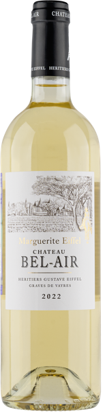 Изображение Вино белое сухое стиль №2 Семильон купаж Грав де Вейр Маргерит Эйфель 2022 Шато Бель-Эр с/б, 0,75 л