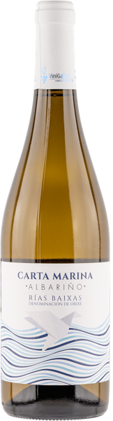 Изображение Вино белое сухое стиль №5 Альбариньо Риас Байшас Карта Марина 2023 Винья Галисия с/б, 0,75 л