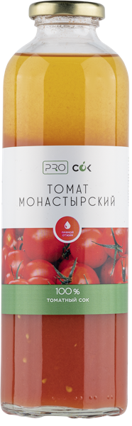 Изображение Сок с мякотью н/о ПроСок Томат Монастырский ИП Прокопенко с/б, 0,7 л