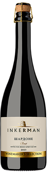 Изображение Вино игристое белое брют Инкерман ЗГУ Шардоне Вайнмейкерс Селек Золотая Балка с/б, 0,75 л