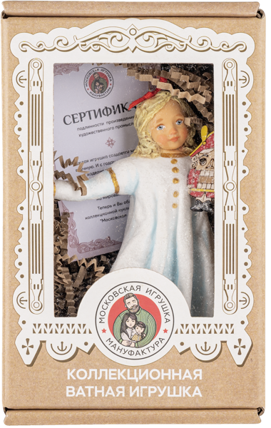 Изображение Елочное украшение 13см ватное Московская игрушка Мари для Щелкунчика Московская игрушка к/у, 1 шт