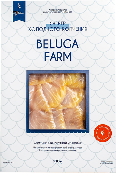 Изображение Рыба х/к Белуга Фарм Осетр нарезка АРК Белуга в/у, 200 г
