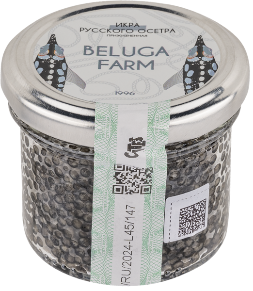 Изображение Икра зернистая Белуга Фарм осетра АРК Белуга с/б, 100 г
