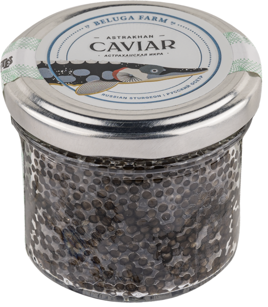 Изображение Икра зернистая забойная Белуга Фарм осетра АРК Белуга с/б, 100 г