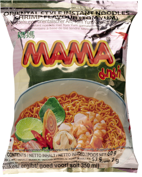 Изображение Лапша быстрого приготовления Мама Том Ям креветка Тай Президент Фудс м/у, 60 г