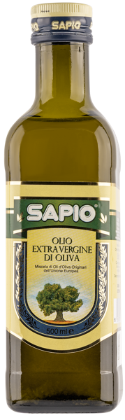 Изображение Масло оливковое 0,4% Сапио из Кампании e.v. КОИ Срл с/б, 500 мл