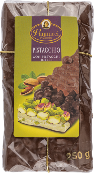 Изображение Шоколад молочный 32% Ваннуччи из Умбрии цельная фисташка и нуга Ваннуччи м/у, 250 г