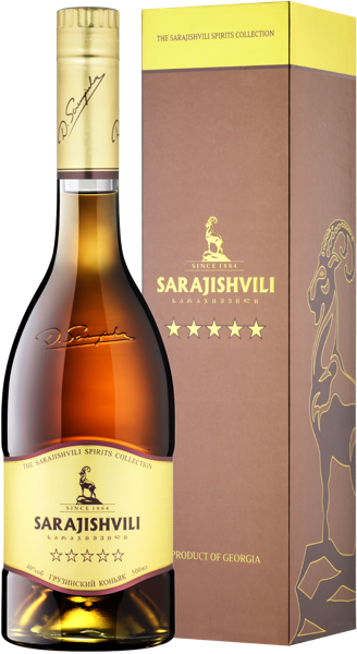 Изображение Коньяк 5 лет 40% Сараджишвили Сараджишвили п/у, 0,5 л