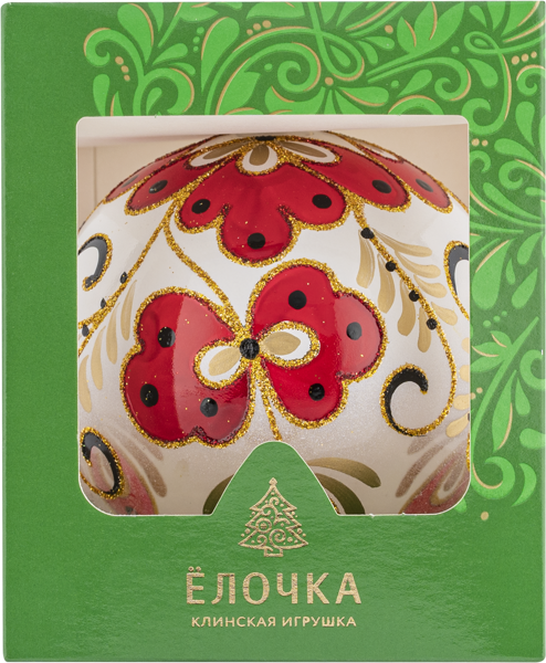 Изображение Шар 5 Джулия стекло Ёлочка С1604 Клинская игрушка к/у, 1 шт