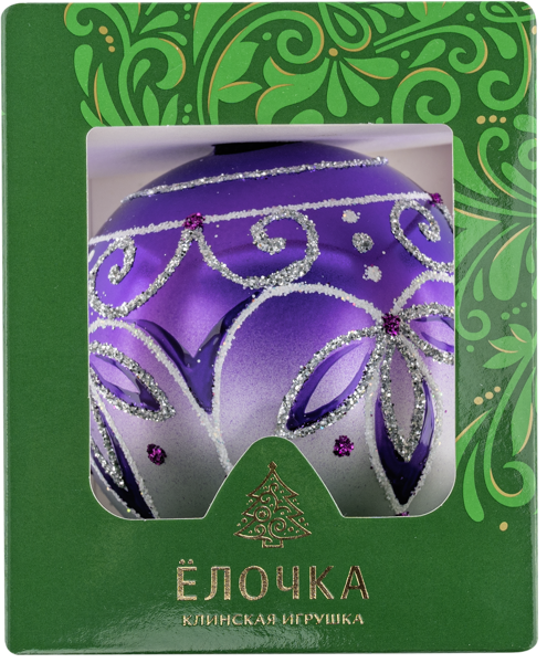Изображение Шар 4 Откровение стекло Ёлочка С1974 Клинская игрушка к/у, 1 шт