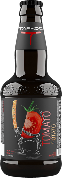 Изображение Пивной напиток Гозе 4,0% н/ф Таркос томато потато Таркос с/б, 0,45 л