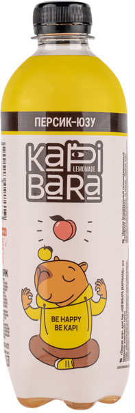 Изображение Напиток газ Капибара Персик Юдзу Бочкаревский ПЗ п/б, 0,5 л