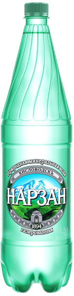 Изображение Мин вода газ рН 5,8-6,1 Нарзан лечебно-столовая Нарзан п/б, 1,5 л