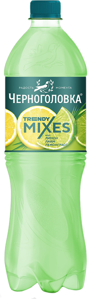 Изображение Напиток газ Черноголовка Лимон лайм лемонграсс Аквалайф п/б, 1 л