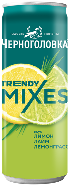 Изображение Напиток газ Черноголовка Лайм Лемонграс Аквалайф ж/б, 0,33 л