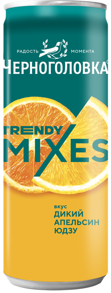 Изображение Напиток газ Черноголовка Дикий апельсин Юдзу Аквалайф ж/б, 0,33 л