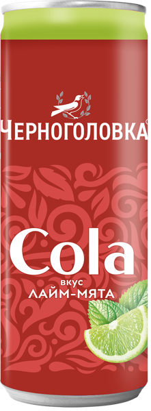 Изображение Напиток газ Черноголовка кола лайм мята Аквалайф ж/б, 0,33 л