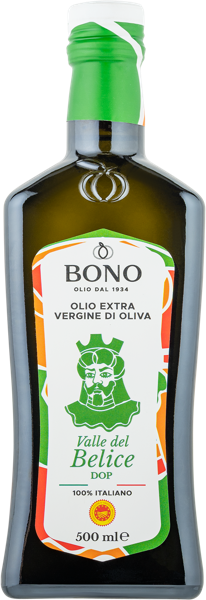 Изображение Масло 0,5% оливковое Боно из Сицилии PDO e.v. Долина Беличе Бонолио СРЛ с/б, 500 мл