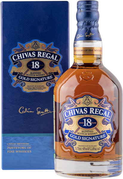Изображение Виски купажированный Чивас Ригал 18 лет Чивас Бразерс п/у, 0,75 л