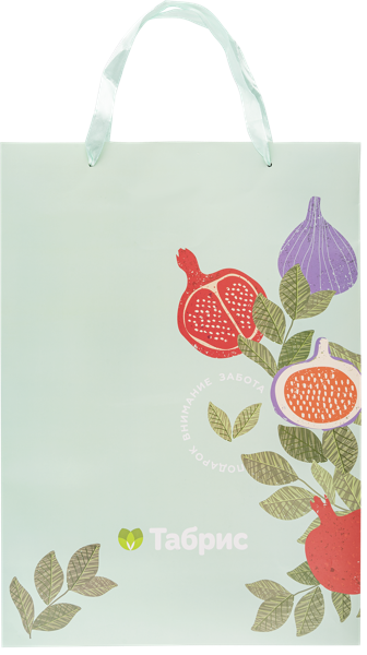 Изображение Пакет 30*42*14см бумажный Табрис артишок бирюзовый ТАБРИС , 1 шт