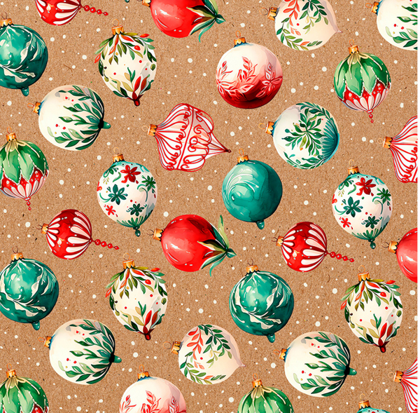 Изображение Бумага 100*70см упаковочная Мэджик Пак елочные игрушки крафт Феникс-Презент , 1 шт