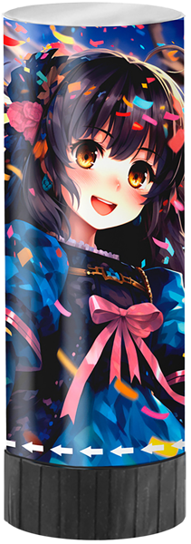 Изображение Хлопушка 11см пружинная Мэджик Тайм аниме с пожеланиями Феникс-Презент , 1 шт