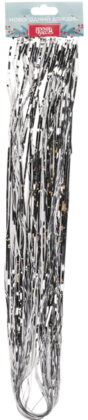 Изображение Дождик 9*100см Время Чудес серебристый Феникс-Презент , 1 шт