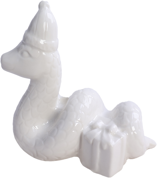 Изображение Фигурка 9см фарфор Мэджик Тайм змея в шапке белая Феникс-Презент к/у, 1 шт