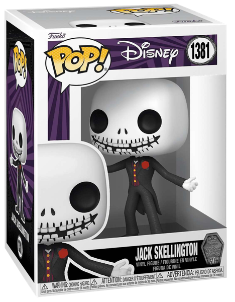 Изображение Фигурка 1381 3+ Фанко поп мультфильмы джек скеллингтон Фанко к/у, 1 шт