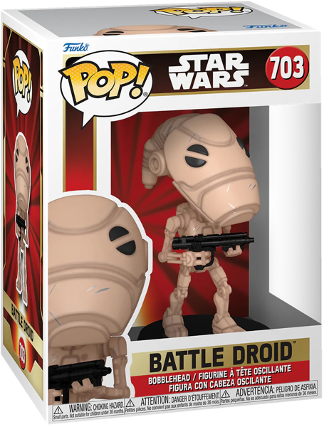 Изображение Фигурка 703 подвижная 3+ Фанко поп кино боевой дроид Фанко п/у, 1 шт