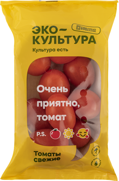 Изображение Овощ красный Томат черри коктейльный сливовидный Эко-Культура флоупак, 250 г