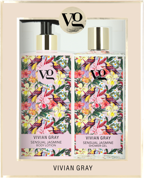 Изображение Набор подарочный гель+лосьон Вивиан грей чувственный жасмин Ньюкос к/у, 1 шт
