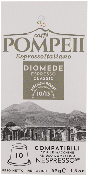 Изображение Кофе в капсулах 10 шт Каффе Помпеи 50% арабика 50% робуста Л энд Г СРЛ кор, 55 г