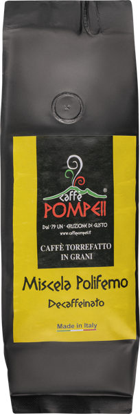 Изображение Кофе в зернах Каффе Помпеи Без кофеина 50% арабика Л энд Г СРЛ м/у, 250 г