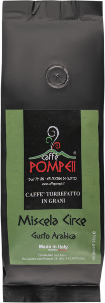 Изображение Кофе в зернах Каффе Помпеи 80% арабика 20% робуста Л энд Г СРЛ м/у, 250 г