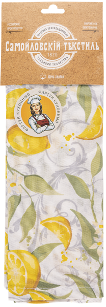 Изображение Фартук для кухни Самойловский текстиль лимоны кремовый Нордтекс , 1 шт