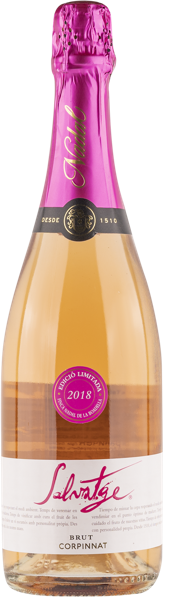 Изображение Вино игристое розовое экстра брют Сальватхе 2018 Корпинат Надаль с/б, 0,75 л