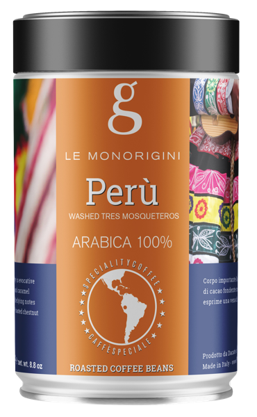 Изображение Кофе в зернах Голден Бразилия Перу 100% арабика Дакате Срл ж/б, 250 г