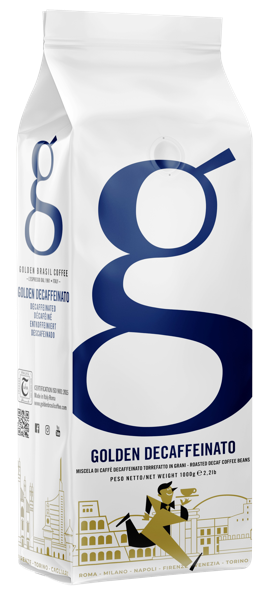 Изображение Кофе в зернах Голден Бразилия Без кофеина 50% арабика Дакате Срл м/у, 1 КГ