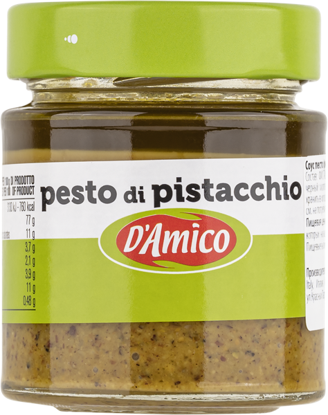 Изображение Соус песто Д Амико из Солерно фисташковый Д энд Д Италия с/б, 130 г