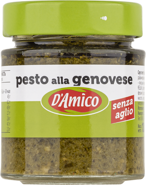 Изображение Соус песто Д Амико из Солерно без чеснока Д энд Д Италия с/б, 130 г